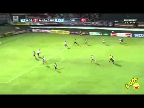Santa Cruz 2 x 1 CRB - Serie B 2015 - Gols