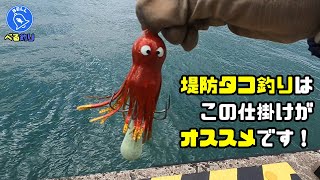 【タコ釣り】冬の堤防でもこの仕掛けは効果抜群だった!