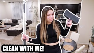 SPRING CLEAN WITH ME! LIVING ROOM & KITCHEN