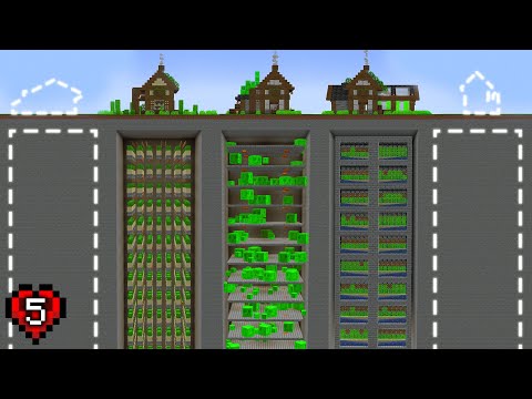 I Transformed 5 Chunks Into Farms in Minecraft Hardcore!