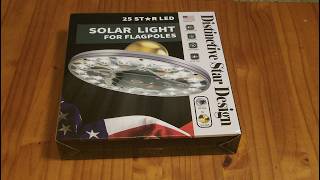 Review: Aurolit flag pole solar light $29