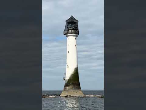 Bell Rock Lighthouse, off the coast of Arbroath, Scotland. See related video for full boat trip film