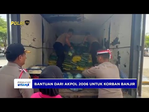 KAPOLRES ACEH TENGGARA SALURKAN BANTUAN ALUMNI AKPOL 2006 UNTUK KORBAN BANJIR