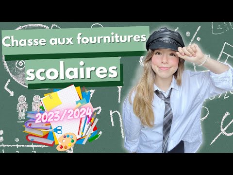 CHASSE AUX FOURNITURES SCOLAIRES 2023-2024 ! BACK TO SCHOOL ! La rentrée