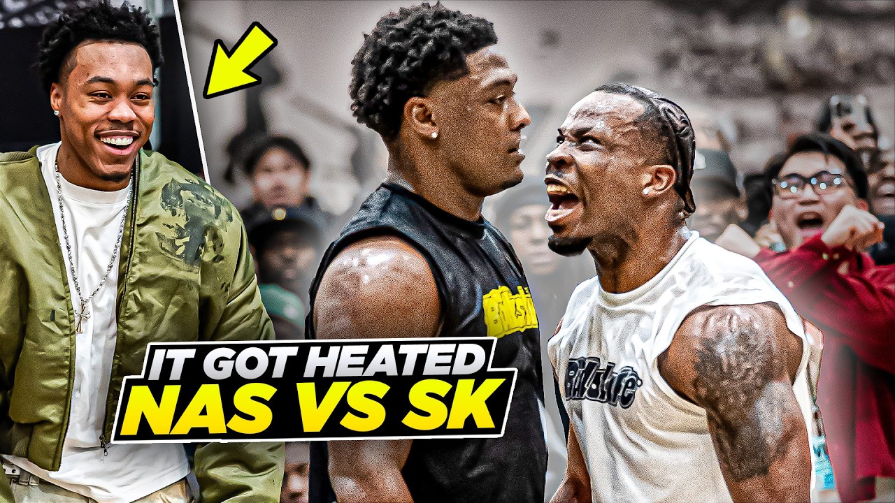 Toronto's BIGGEST Trash Talker CALLED OUT Nas To a HEATED 1v1 In Front of NBA PROS... Nas vs SK