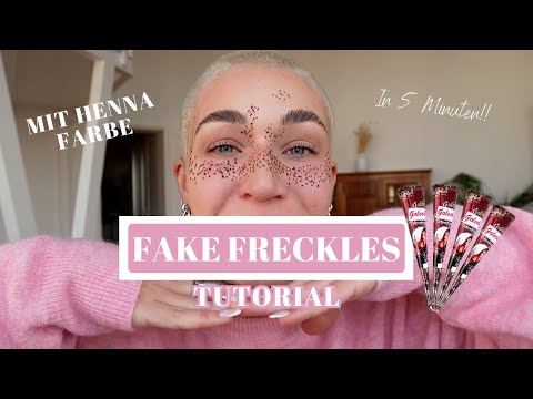 Fake Henna Freckles – cute freckles in 5 minutes, super easy and quick! 😍