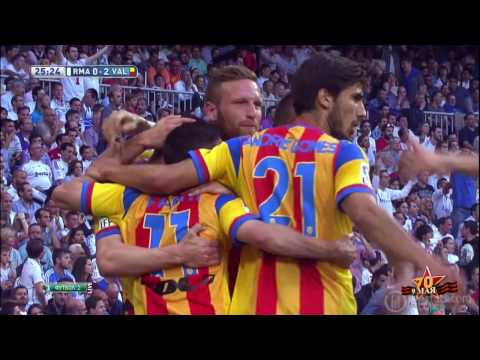 2014-15, La Liga 36th, Real Madrid 2-2 Valencia, 0-2 Javi Fuego