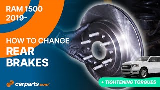 How to replace the Rear Brakes 2019 - 2025 RAM 1500 🚗