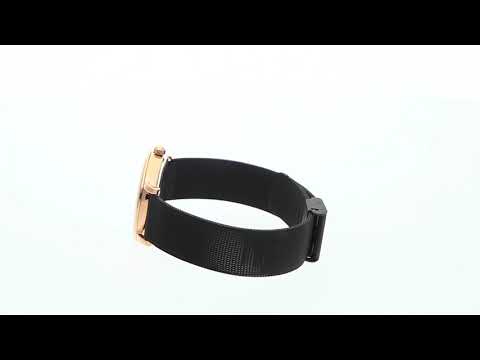 Doxa D-Light Lady Mesh Rose Gold and Black PVD 173.95.101M.15 Zegarek / Watch 360