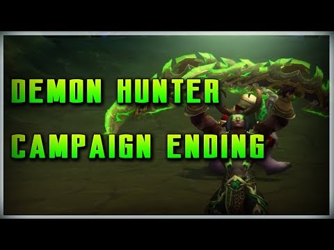 WoW Legion - Demon Hunter Campaign Ending (RAW Gameplay)