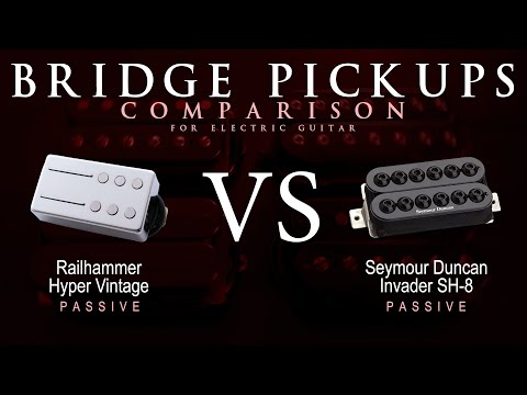 Railhammer HYPER VINTAGE vs Seymour Duncan INVADER SH-8 - Passive Bridge Guitar Pickup Comparison