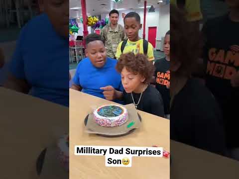 Military Dad Surprises Son At Chucky Cheese 🥹😱 #shorts