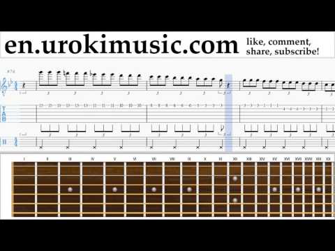 How to Play Guitar Rihanna Sledgehammer Part#1 Melody School Learn Class Course Tutorial Sheet