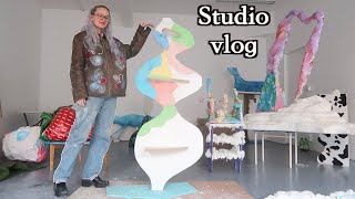 ART STUDIO VLOG 🦋 Sculpture, inspiration & fun w friends!! (fr/en)