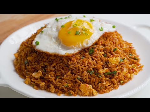 Spicy Egg Fried Rice in just 10 minutes π₯