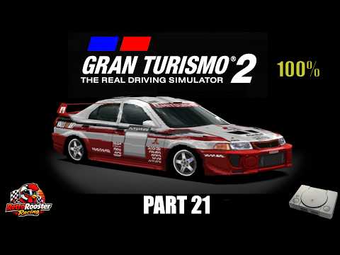 Gran Turismo 2 PS1 – Part 21 | Dirt Events Continue | Mitsubishi Lancer Evo V Rally Car '98