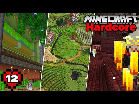 Minecraft Hardcore Let's Play : Scary Nether Fortress and Potion Brewery!