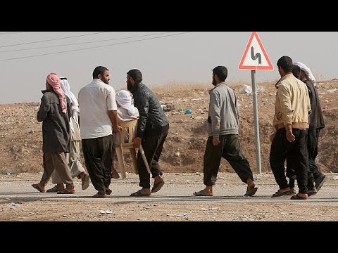 Flucht ins Kriesengebiet Syrien: Iraker verlassen die Gegend um Mossul - world