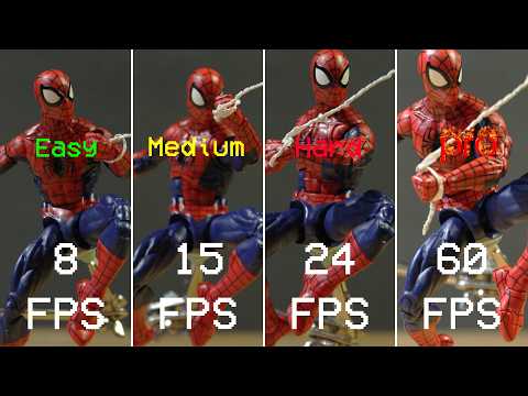 8 vs 15 vs 24 vs 60 FPS Stop Motion - which is better?