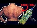 Shot By 2000 AIRSOFT BBs From A Homemade Airsoft Gun Bodybuilder VS Painful Airsoft Gun Challenge