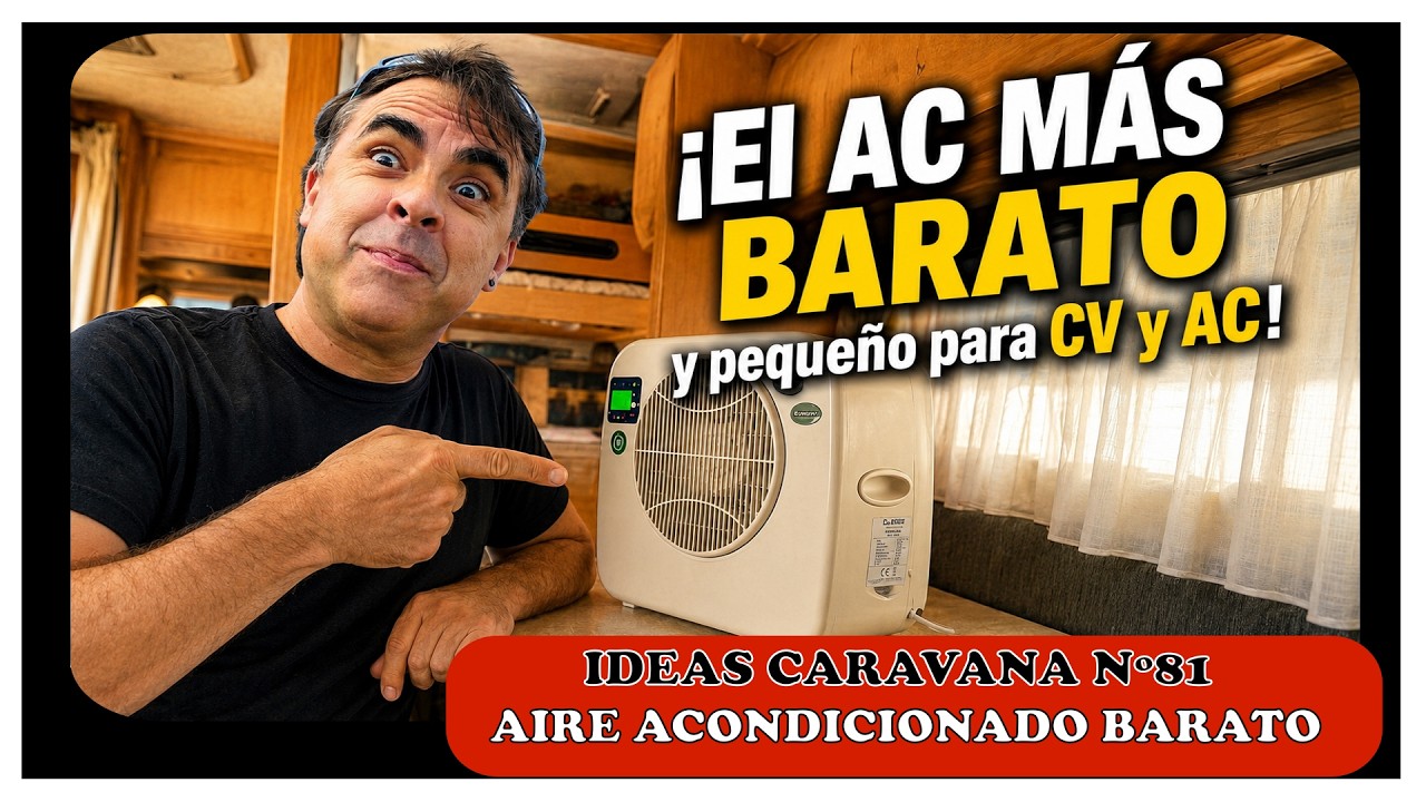 El aire acondicionado más barato y pequeño para CARAVANA o AUTOCARAVANA
