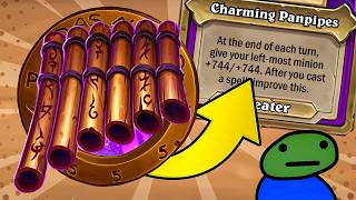 Trinket: GIVE +744/+744 STATS! | Hearthstone Battlegrounds