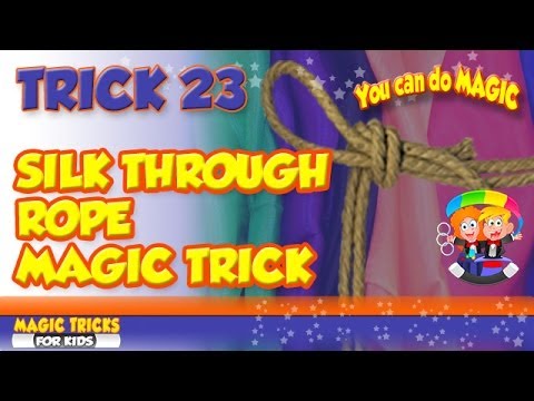 Silk Through Rope Magic Trick - Visual rope trick penetration for stage and platform magic