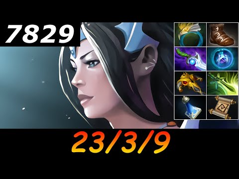 Dota 2 Mirana 7829 MMR 23/3/9 (Kills/Deaths/Assists) Ranked Full Gameplay