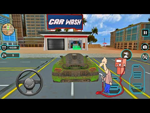 Car Wash Garage Service Workshop - Modern Auto Clean Wash - New Android Gameplay