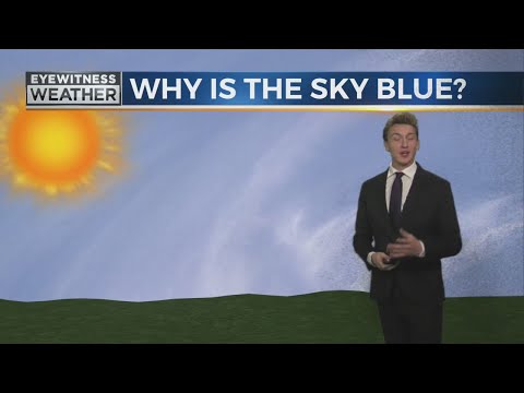 Meteorologist Daniel Maslowski explaining why the sky is blue