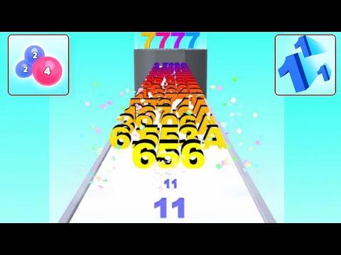 👁️‍🗨️ Melty Bubble vs Number Merge Run 🧩 jelly 2048 ball New Update Gameplay part 03