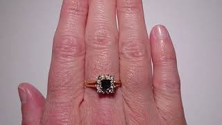 A vintage 1990s Sapphire and Diamond ring