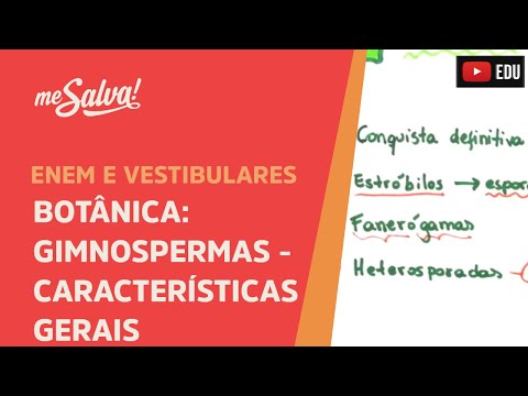 Me Salva! BOT07 - Botânica - Gimnospermas: Características gerais