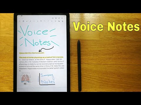 Samsung S6 Lite Note Taking S pen And Voice Notes