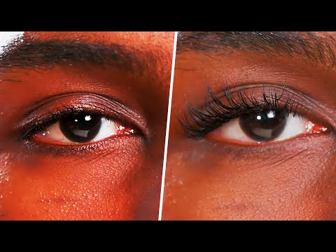 LASH EXTENSION APPLICATION ON A MAN