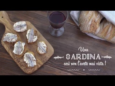 Crostini rustici con Filetti di Sardine e ricotta ai pomodorini secchi