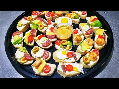Como hacer montaditos variados