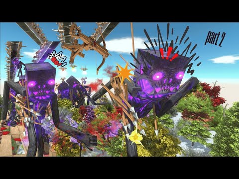 Crossing the Bridge of Ballista Rain Who Will Survive? part 2 - Animal Revolt Battle Simulator