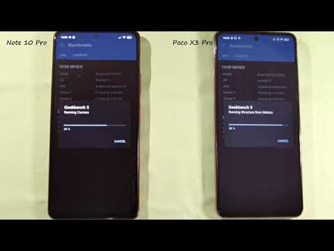 GeekBench 5 Benchmark Poco X3 Pro vs Redmi Note 10 Pro