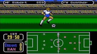 Tecmo Cup Football Game (Sega Mega Drive, 1993) Full Game Session ⚽🏆💬