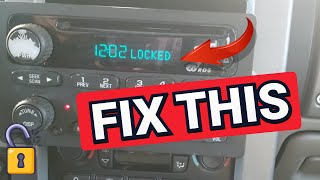 GM Theft Lock Radio Unlocking - How to Unlock a GM Theftlock Radio Code