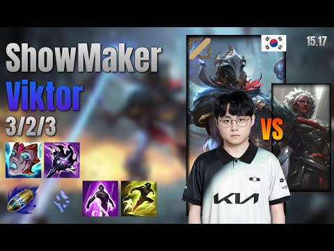 ShowMaker Mid Viktor vs Ambessa lol KR solo rank Full Game 15.17 | 쇼메이커 빅토르 vs 암베사