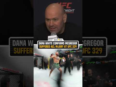 Video: Dana White CONFIRMS Conor McGregor's ACL Injury 😬