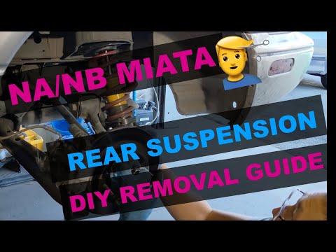 NA/NB Miata REAR coilover suspension removal 🔧