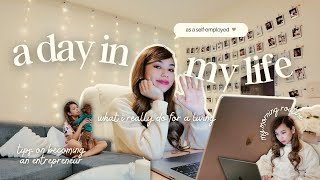 a chill day in my life as self-employed