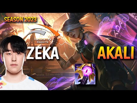HLE Zeka AKALI vs GRAGAS Mid - KR Ranked
