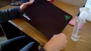 Razer Sphex mouse mat fix - How to clean the adhesive surface - sub ESP & ENG