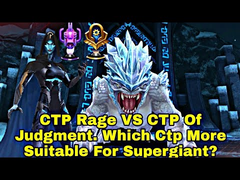 ABX Paralyze Rage VS Judgment | Which Ctp More Suitable For Supergiant? - Marvel Future Fight