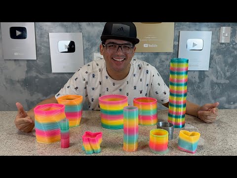 COMPREI TODAS AS MOLAS DA LOJA E JOGUEI DA ESCADA! (Elas desceram?!)