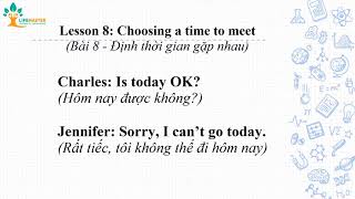 Bài 8: Định thời gian gặp nhau | Lesson 8: Choosing a time to meet